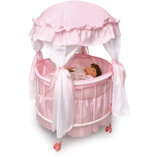 Badger Basket Royal Pavilion Round Doll Crib image {3}