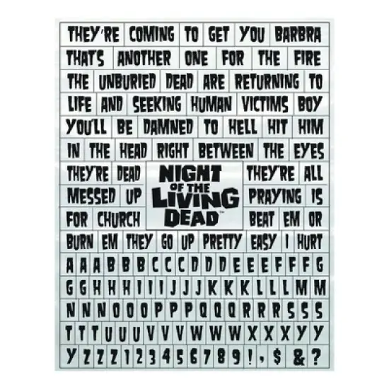 Nerd Block Night of The Living Dead Word Puzzle Magnet Set image {3}