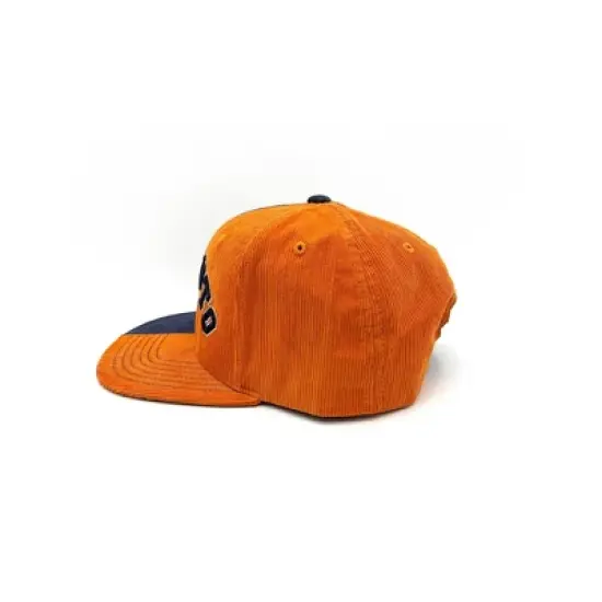 Men's Cotton Baseball Hat - Orange/Navy Blue image {1}