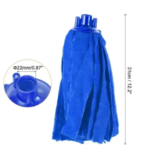 Unique Bargains Microfiber Cloth Mop Heads Replacement Floor Cleaning Pads image {1}
