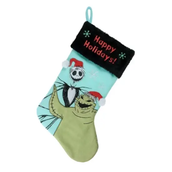 The Nightmare Before Christmas Oogie Applique Holiday Stocking 20" image {1}