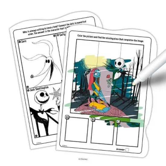 Nightmare Before Christmas Shaped Imagine Ink Book image {2}