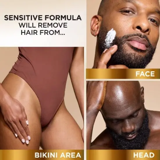 Magic Razorless Shaving Cream for Hair Removal, Bald Head Maintenance, Depilitory Cream - 6oz image {3}