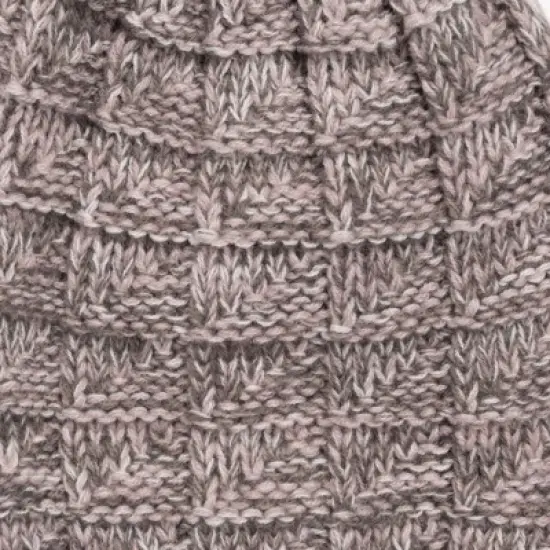 MUK LUKS Women's Patch Pom Cuff Hat image {1}