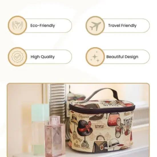 Signare USA Boutique Toiletry Vanity Bag image {4}