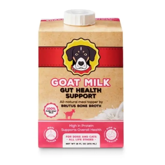 Brutus Bone Broth Gut Health Support Goat's Milk Flavor Dog and Cat Vitamins and Supplements - 16 fl oz image {6}