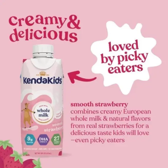 Kendakids Complete Nutrition Shake - Smooth Strawberry - 6pk/48oz image {4}