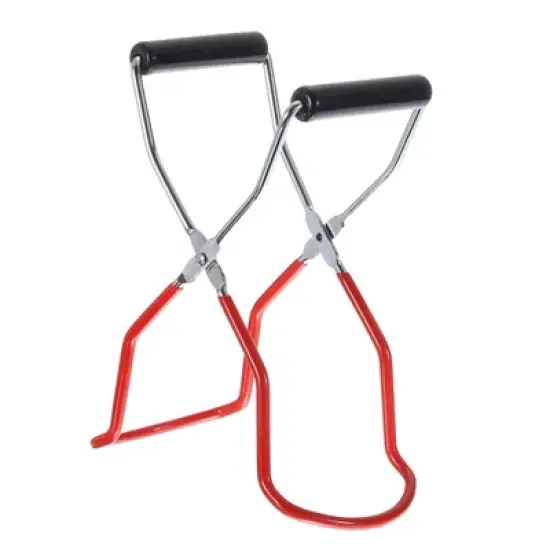 Unique Bargains Sturdy Canning Jar Lifter Tongs with Rubber Grips Handle image {6}
