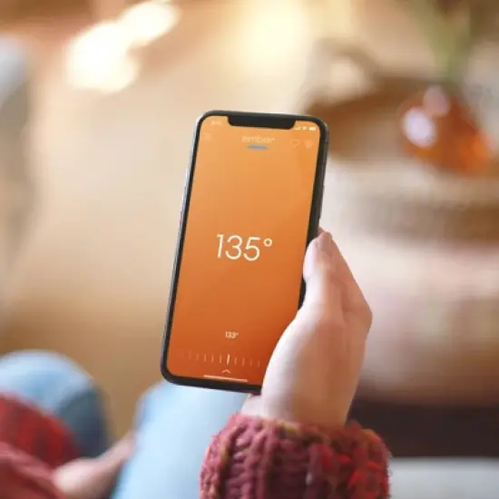 Ember 14oz Mug 2 Temperature Control Smart Mug Sandstone: Ceramic, Stainless Steel, Hand Wash, Hot Beverages image {11}