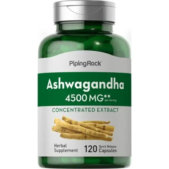 Piping Rock Ashwagandha 4500 mg | 120 Capsules image {2}