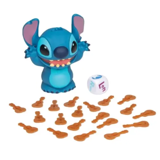 Disney Laughing Stitch Game: Includes Cards, Dice, Doll; Creative Thinking Board Game; 2+ Players; 15-Min Play image {1}