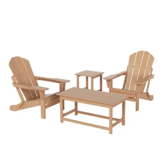 WestinTrends  4-Piece Outdoor Paio Adirondack Conversation Set image {23}