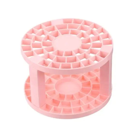 Unique Bargains 49 Holes Smooth Round Plastic Makeup Pencils Paint Brush Storage Holder image {7}