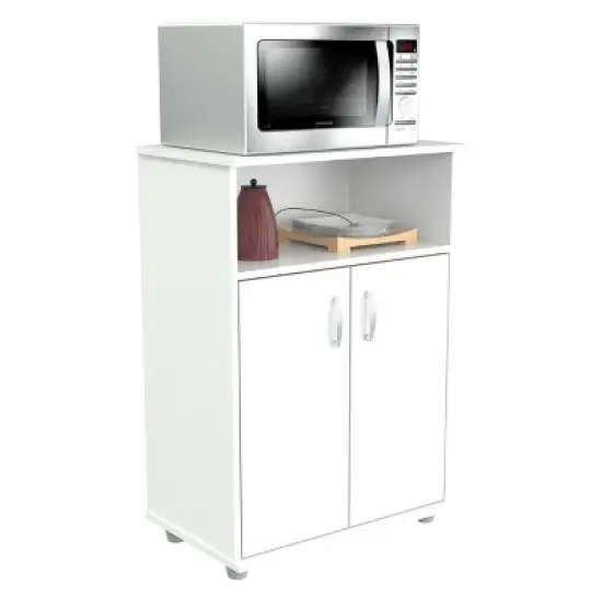 4 Shelves Kitchen Storage Cabinet White - Inval image {5}