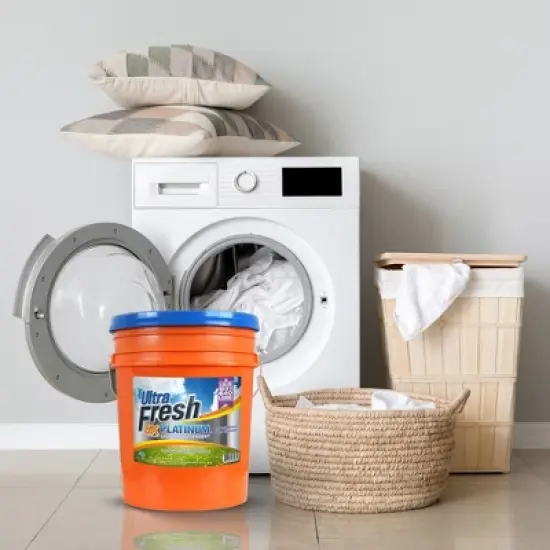 Ultra Fresh 5 Gal Liquid Laundry Detergent Washing Soap, 6X Platinum image {3}