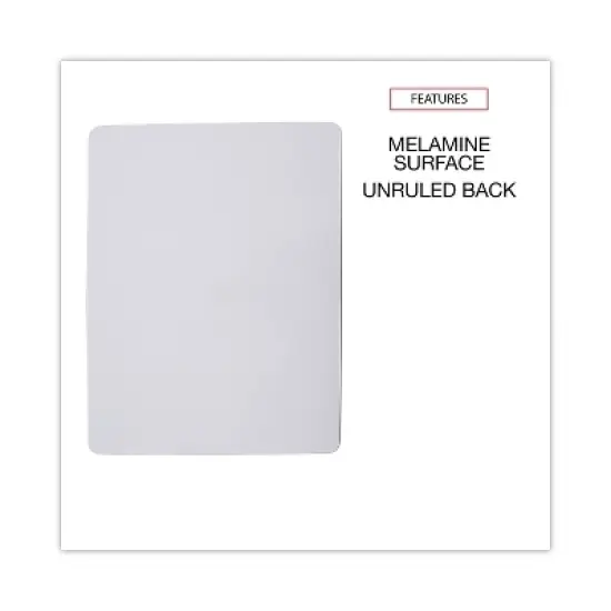 Universal Lap/Learning Dry-Erase Board 11 3/4" x 8 3/4" White 6/Pack 43910 image {4}