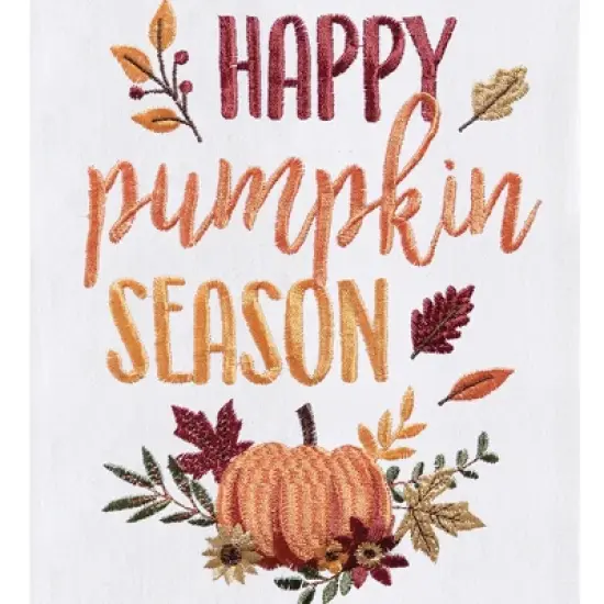 C&F Home Happy Pumpkin Flour Sack Kitchen Dishtowel image {2}