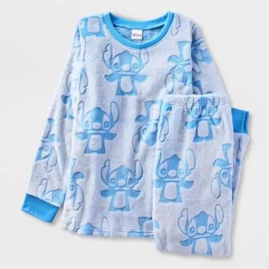 Girls' Lilo & Stitch 2pc Gifting Pajama Set - Blue image {3}