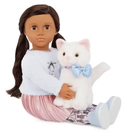 Our Generation Carlina & Opal 18" Doll & Pet Cat Set image {2}