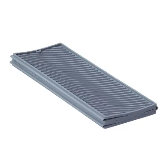 Better Houseware Expandable Silicone Drying Mat in Gray image {1}