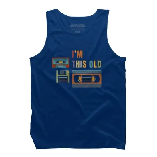 Men's Design By Humans I'm this old - Old data storage media By DsgnCraft Tank Top image {7}