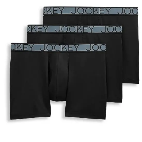Jockey Men's Active Microfiber 5" Boxer Brief - 3 Pack image {4}