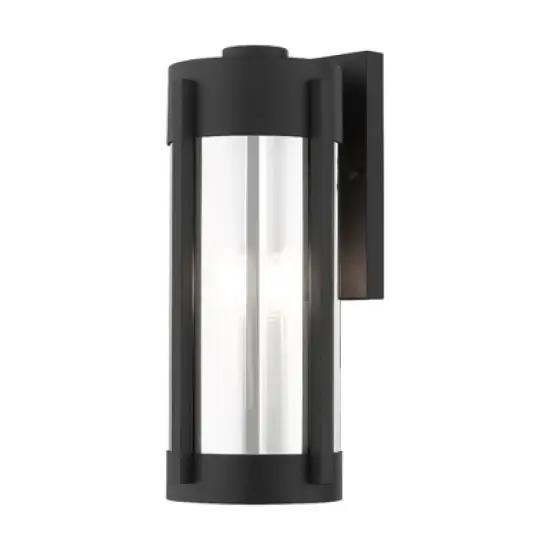 Livex Lighting Sheridan 3 - Light Wall Light in  Black/Brushed Nickel image {3}