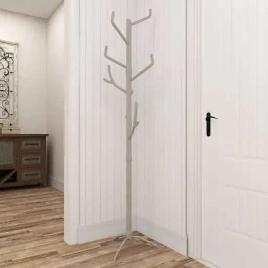 Eclectic Metal Coat Rack Silver - Olivia & May image {12}