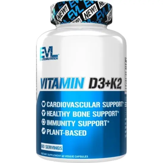 Evlution Nutrition Vitamin D3 + K2 - Immunity Support - 60 Servings image {4}