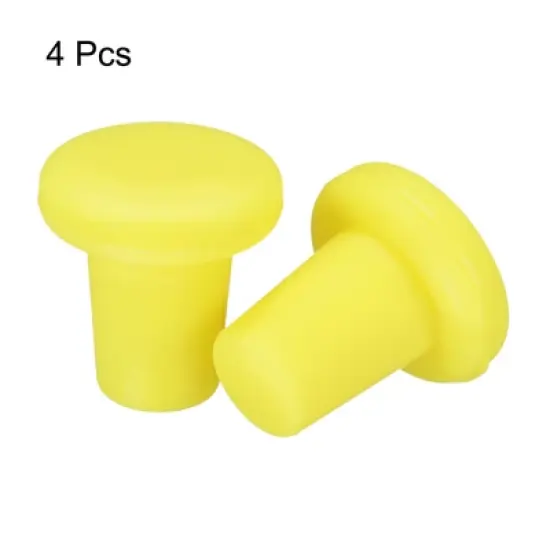 Unique Bargains Silicone T-shaped Unbreakable Reusable Beverage Wine Stoppers 4 Pcs image {1}