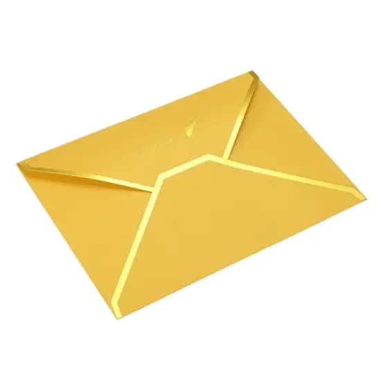 Unique Bargains Wedding Birthday Luxury Style V Flap Invitation Envelopes 7 x 5'' 20 Pcs image {13}