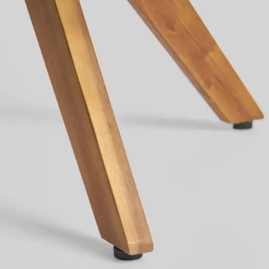 Alondra 5pc Acacia Wood Square Dining Set - Teak - Christopher Knight Home image {6}