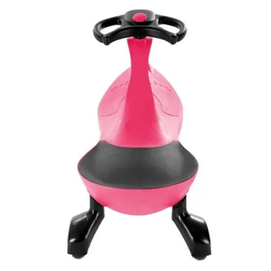 Toy Time Kids' Ride-On Wiggle Car - Pink/Black image {1}