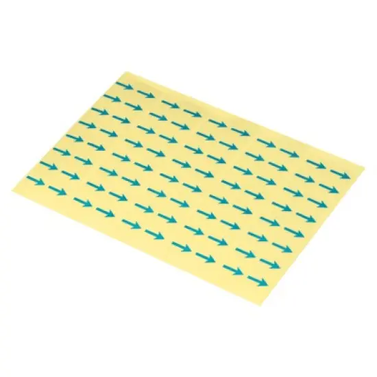 Unique Bargains Industrial Work Gas Liquid Flow Direction Self-Adhesive Arrow Labels 6 Sheets image {6}