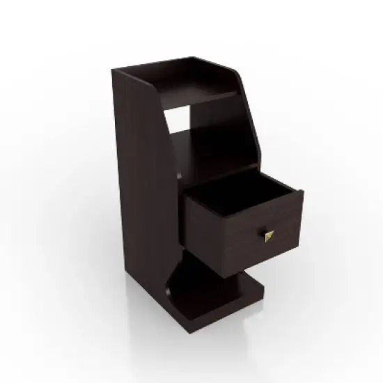 Diehle 3 Open Shelves Nightstand - miBasics image {4}
