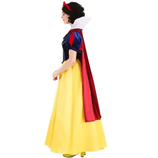 HalloweenCostumes.com Disney's Snow White Costume for Women, Adult Magical Princess Classic Yellow Bodice and Skirt image {3}