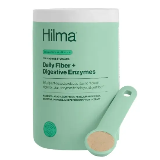 Hilma Daily Fiber + Digestive Enzymes Powder - 7.94oz image {3}