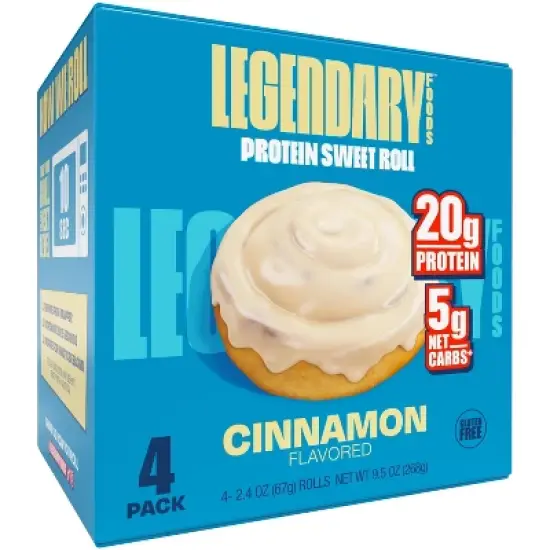 Legendary Foods Gluten Free and Keto Friendly Protein Sweet Roll - Cinnamon - 9.5oz/4ct image {5}