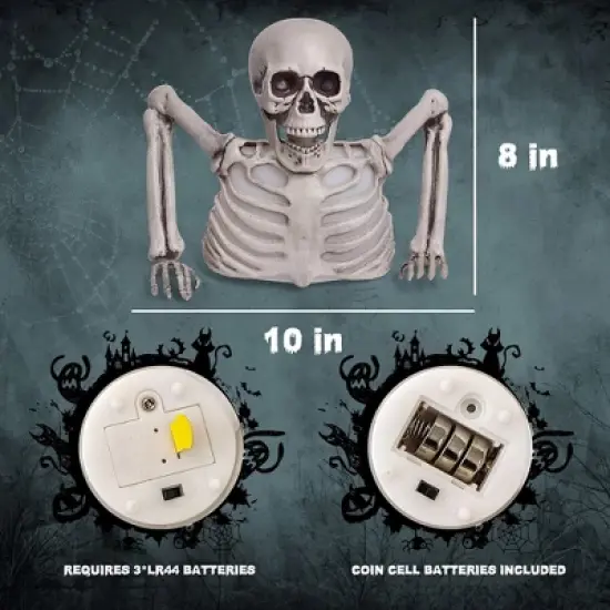 Presence 10-inch Halloween Colorful Groundbreaker Skeleton image {1}