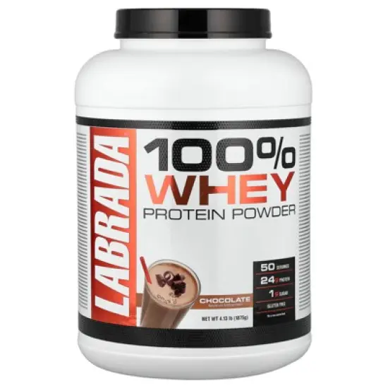 Labrada Nutrition 100% Whey Protein Powder, Chocolate, 4.13 lbs (1,875 g) image {4}