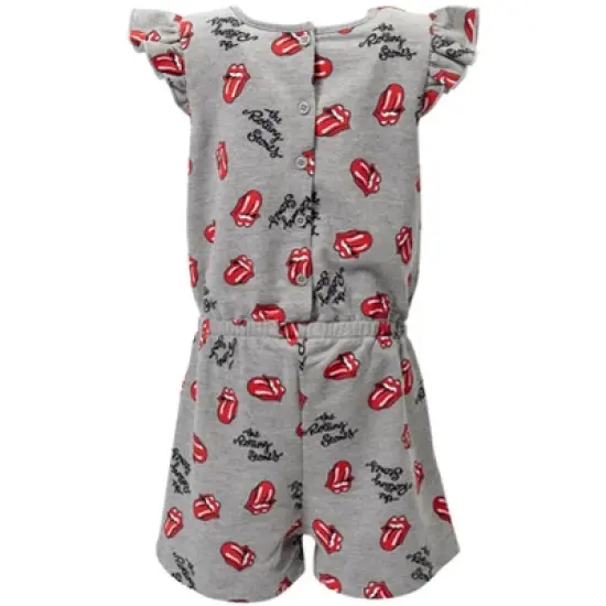 Rolling Stones Girls French Terry Sleeveless Romper Little Kid to Big Kid image {1}
