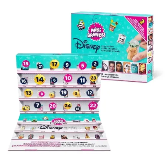 5 Surprise Disney Mini Brands Series 2 Advent Calendar image {1}