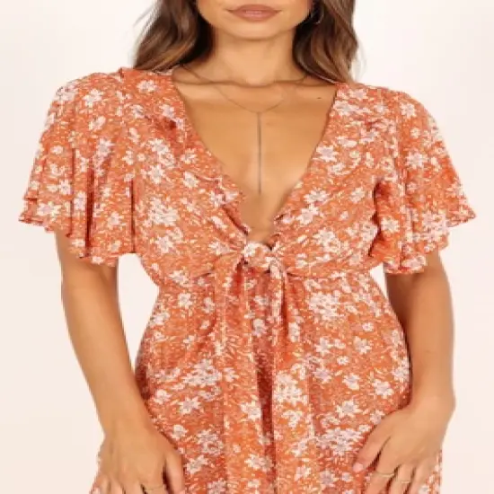 Petal and Pup Womens Luelle Tie Front Jumpsuit image {1}