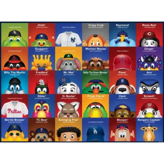 MasterPieces 100 Piece Sports Puzzle - MLB Mascots - 14"x19" image {2}