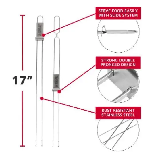 XL Quick Release Skewers 17" image {1}