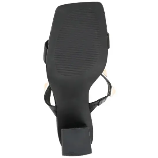 Journee Collection Womens Kirian Tru Comfort Foam Open Square Toe Block Heel Sandals image {4}