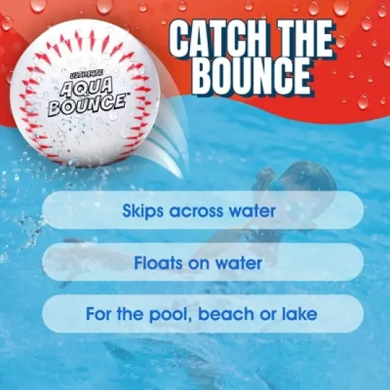 Activ Life Ultimate Larger 3" Size Skip Balls (Baseball) Beach Pool Toys for Kids Ages 8-12 Year Old Boys Girls Gifts Basket image {4}