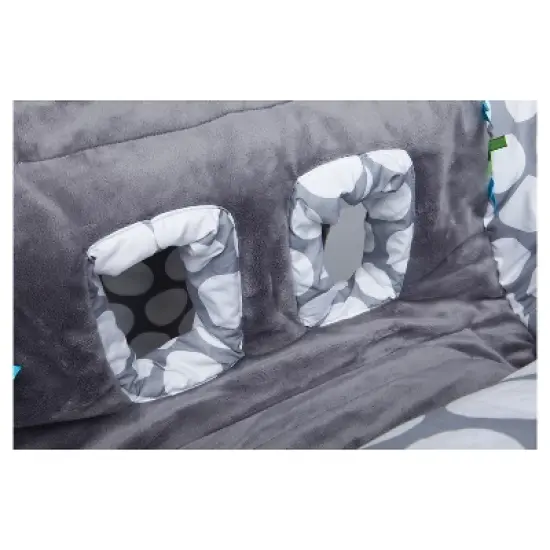 Boppy Preferred Shopping Cart and Restaurant High Chair Cover - Gray Jumbo Dots image {4}