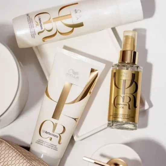 Wella Oil Reflections Luminous Instant Conditioner (6.76 oz) Instant Hair Shine and Smoothness with Camellia Oil image {2}