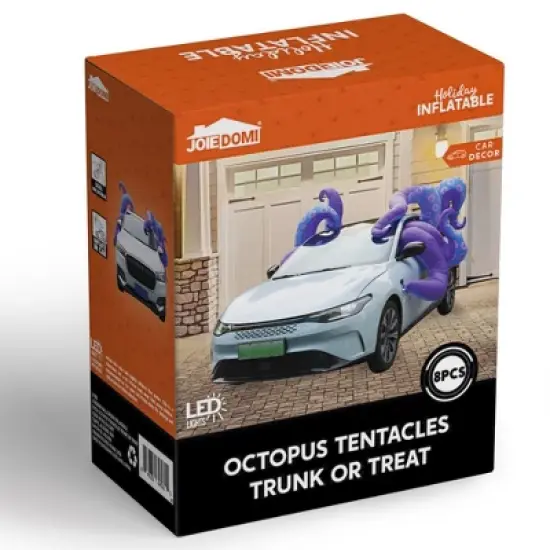 Joyfy 8.3 FT Halloween Inflatable Outdoor Decorations, 8 Octopus Tentacles Trunk Or Treat Inflatable for Halloween Outdoor Car Yard Garden Decoration image {7}